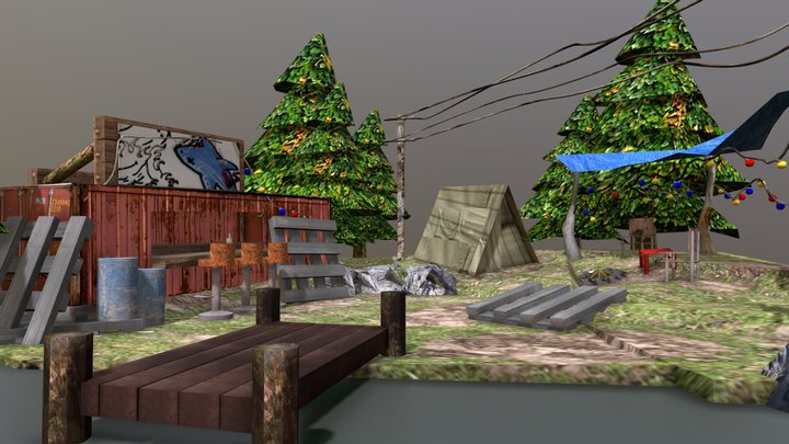 Camping_Plane 3D Model