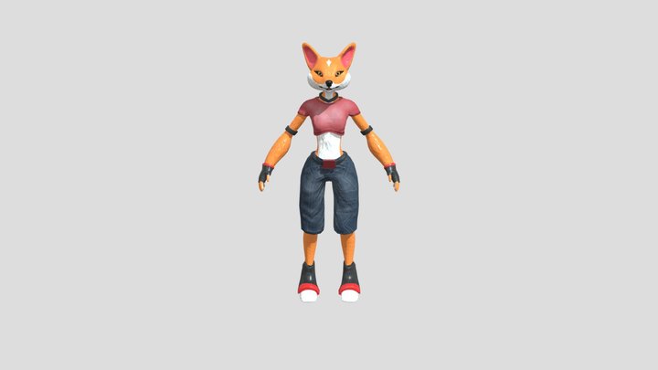 Fox_Cartoon 3D Model