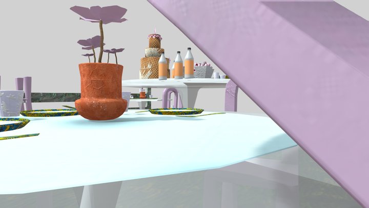 Wedding Scene 3D Model