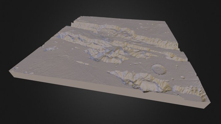 Valles Marineris (3D printable) 3D Model