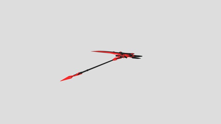 Arlecchino Scythe Low Poly ( 1200 face )