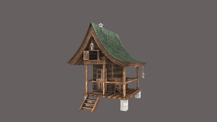 Fairy House Blend w_o ground 3D Model