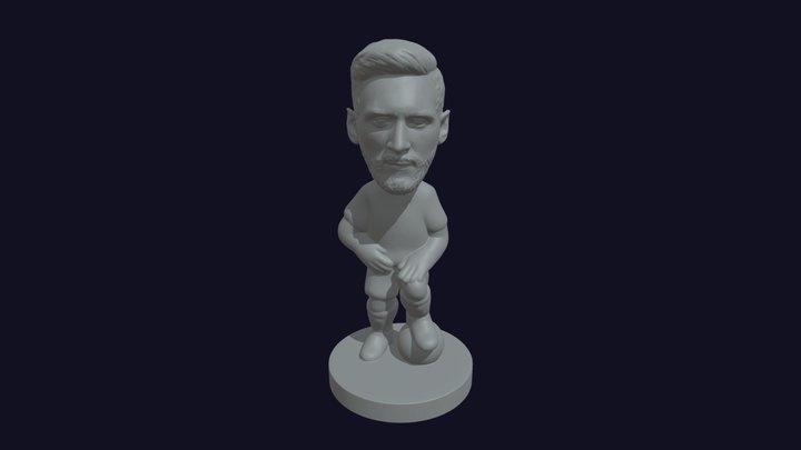 LIONEL MESSI PRINTABLE MODEL 3D Model