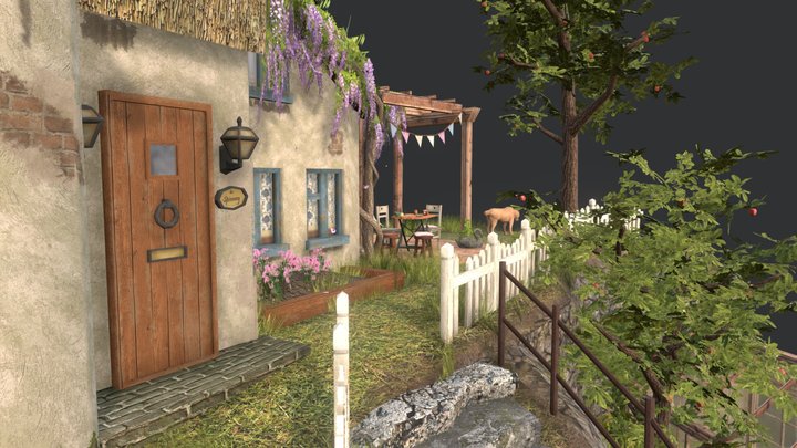 DAE Diorama - Grandma's House 3D Model