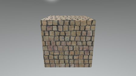 CobbleStone Cube 3D Model
