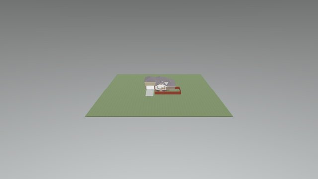Mahaffey Covered Porch 3D Model