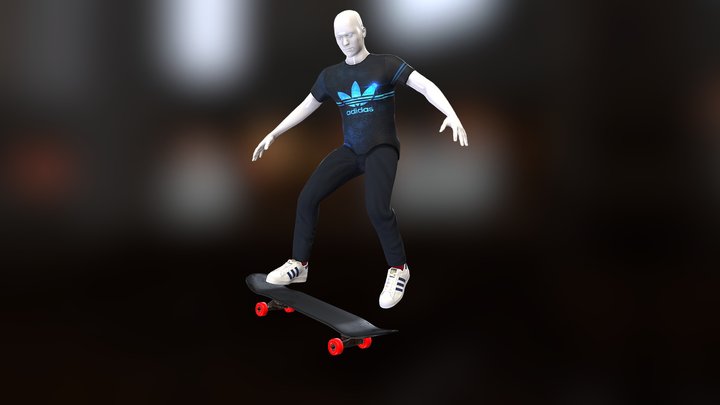 Maniqui Skate Adidas – Gratis 3D-model STL