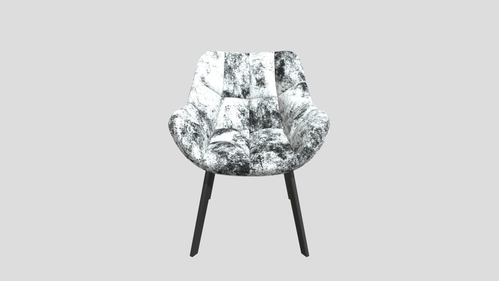 Velvet Gray Armchair