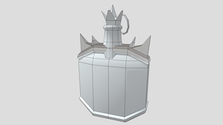 CT4012-2024 Fantasy Potion Flask 3D Model