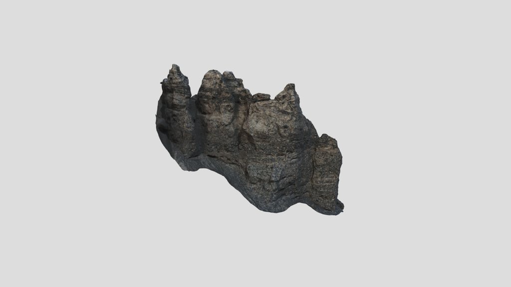 Hoodoo Rock Formation Photoscan
