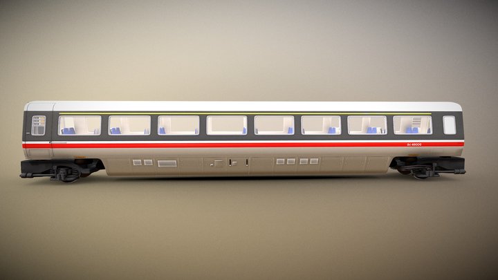 Train - British Rail APT 1st Class Carriage – Modello 3D gratuito STL