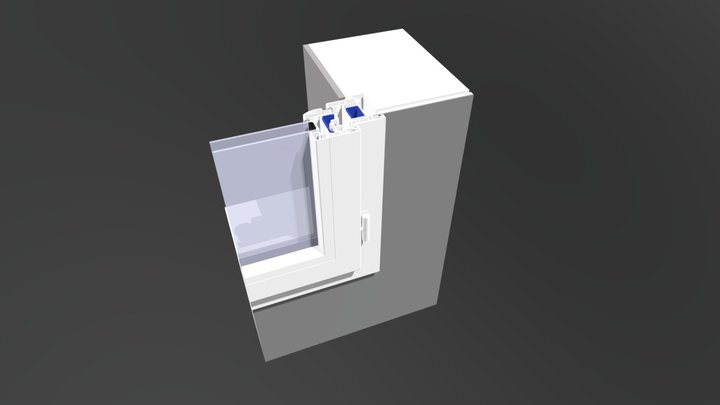 Pose en feuillure PVC 3D Model