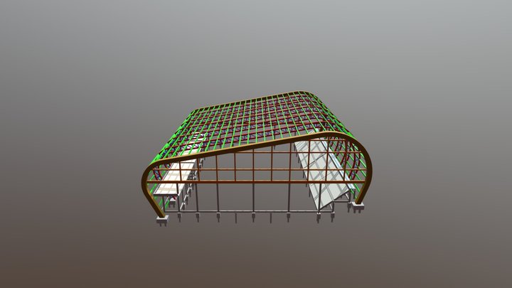 TRELIÇA GINÁSIO 3D Model