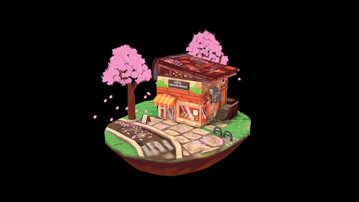 Japanese Bakery 3D Model