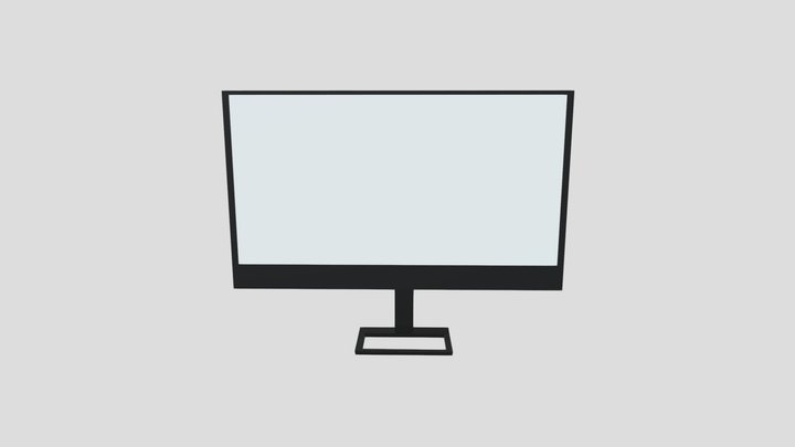 3D Monitor 3D Model
