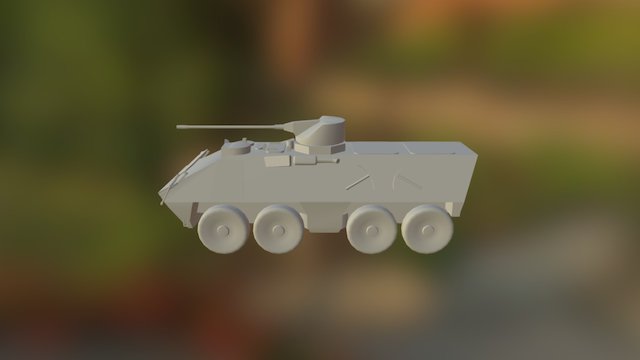 OT-64 w/ T71 turret 3D Model
