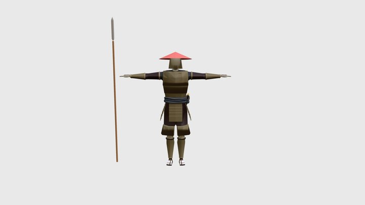 Samurai 2 3D Model