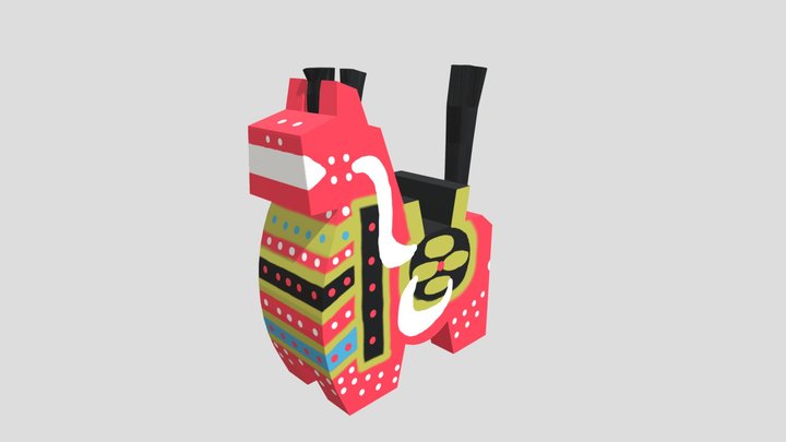 Yawatauma_八幡馬_folk crafts 3D Model