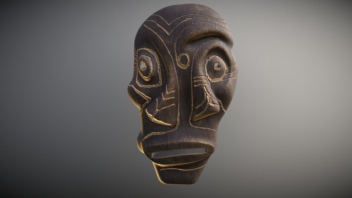 African Mask 3D Model