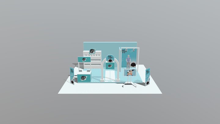 Booth ORIO 3D Model