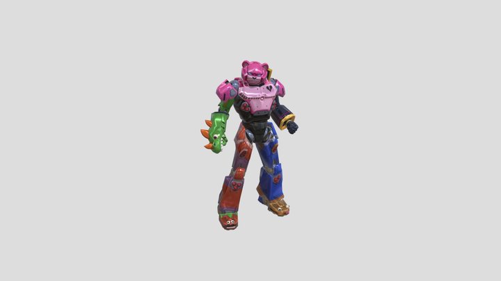 MechaTeamLeader 3D Model