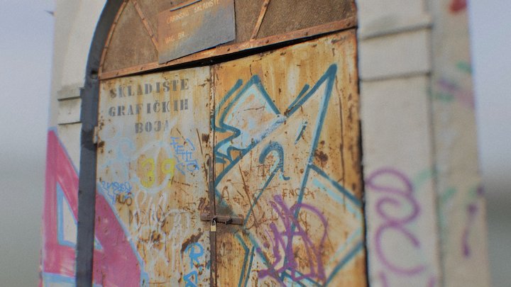 Metal Doors 3D Model