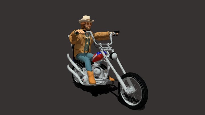 Eddy-RIDER- Captain- America- Optim20 – Modelo 3D gratuito STL