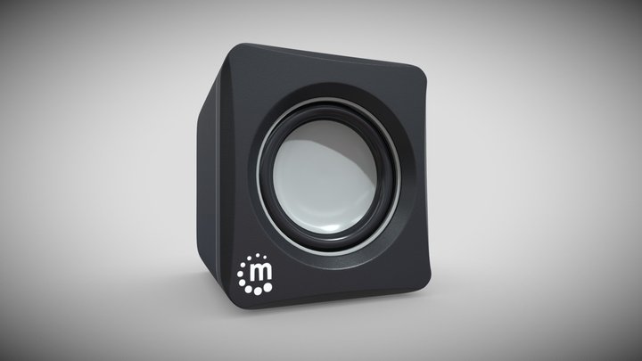 Desktop speakers 3D Model