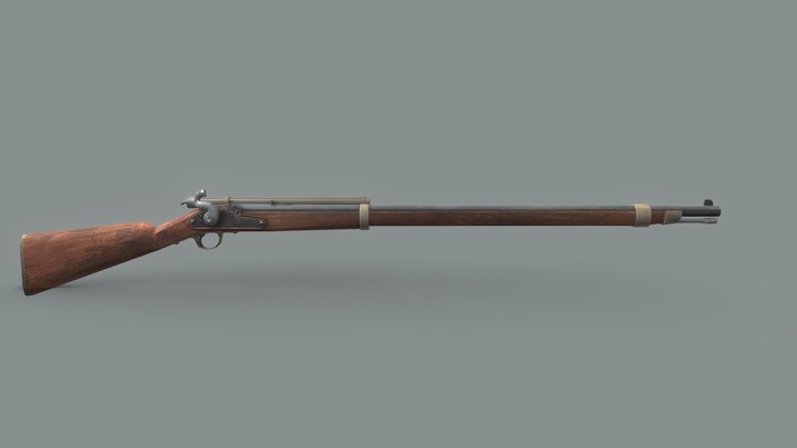Jurassic: The Hunted Whitworth Rifle 3D Model