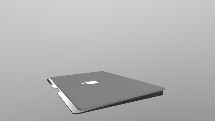 Macbook Air Animada 3D Model