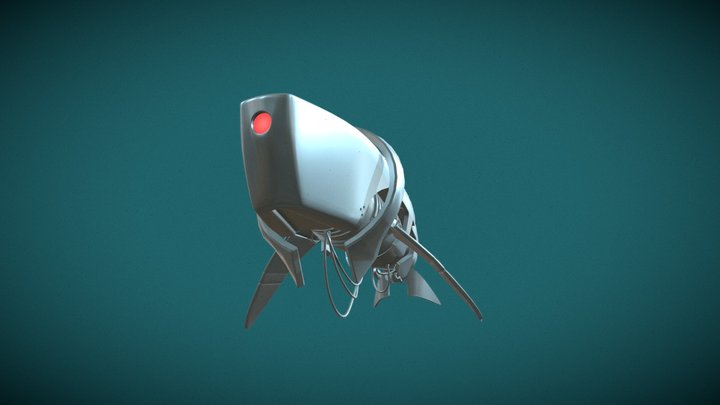 Robot Shark 3D Model