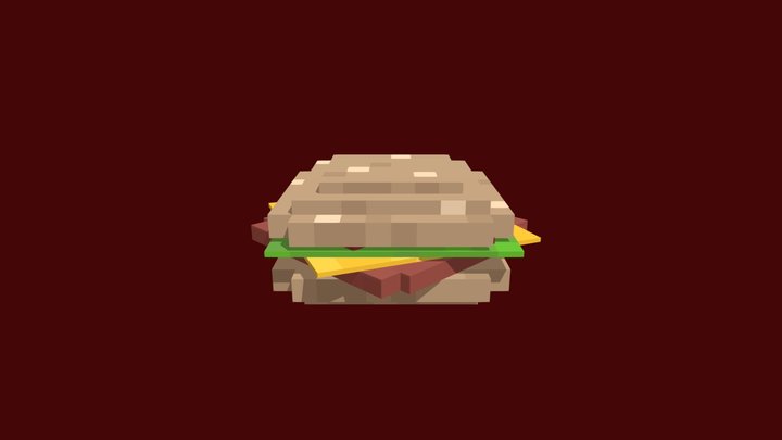 Minecraft burger 3D Model