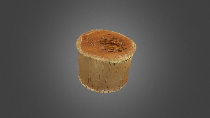 Brown Bark Box 3D Model