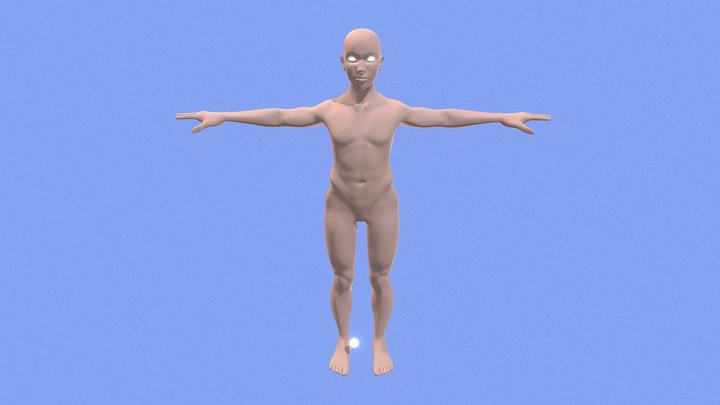 FREE MALE BASE MESH 01 T POSE 3D Model
