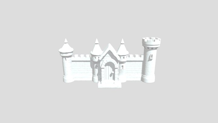 Enchanted Winter Castle 3D Model