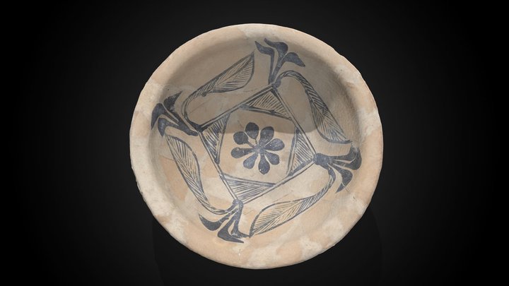 Samarra ware bowl, 9th C CE