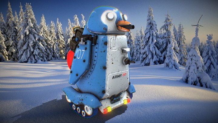 Army Robot Pingvin – Free 3D Model STL