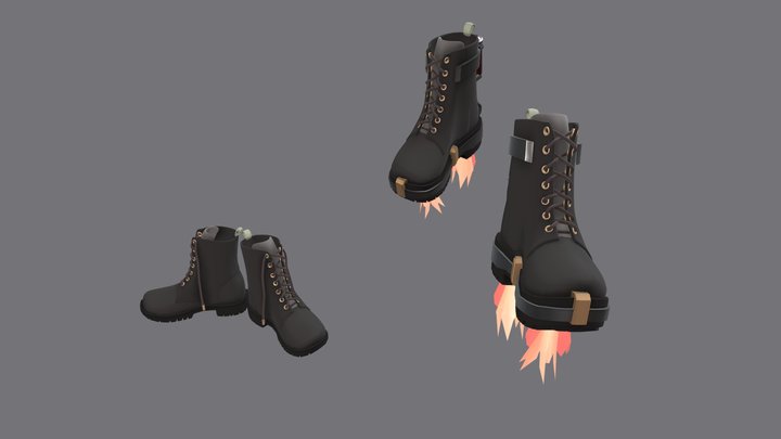 Diffrent boots 3D Model