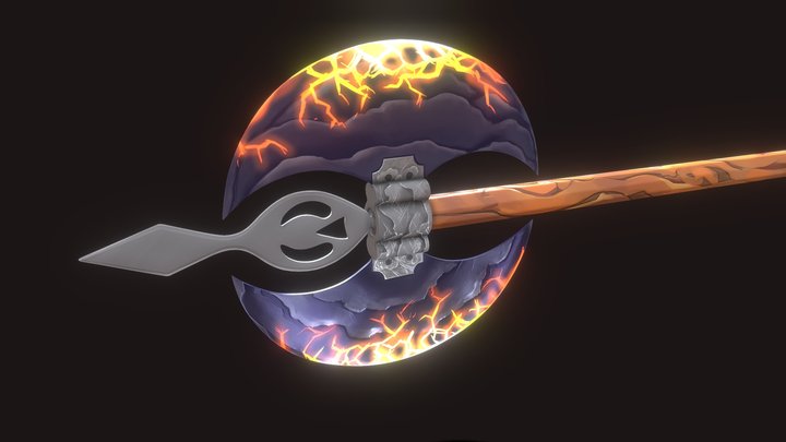 Raw Materials Axe 3D Model