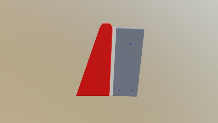Airbus Rudder Assembly 3D Model
