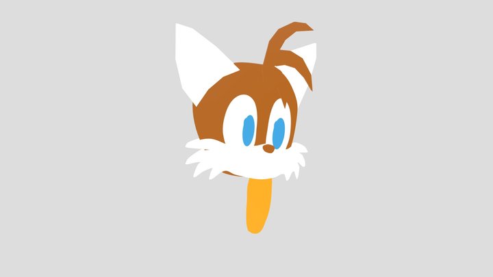 Tails The Fox Popsicle 3D Model 3D Model