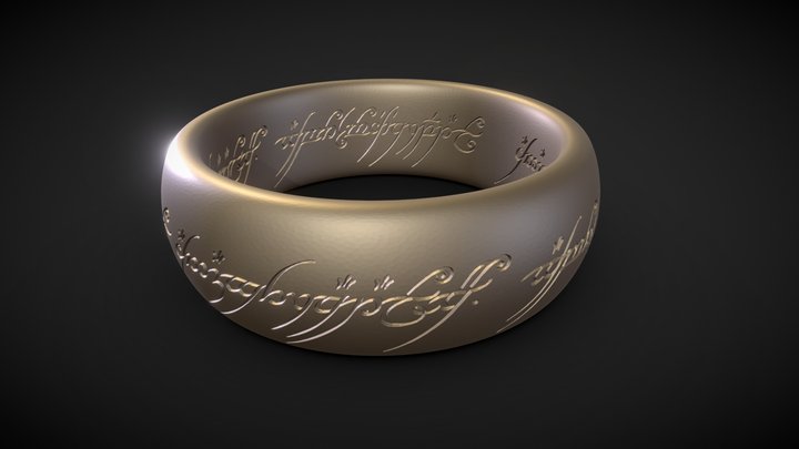 FREE 3D printable One Ring 3D Model