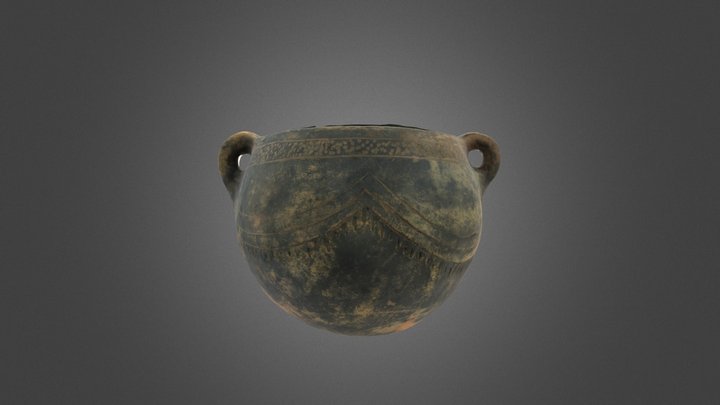 Reproducción cerámica: vaso ovoide neolítico 3D Model