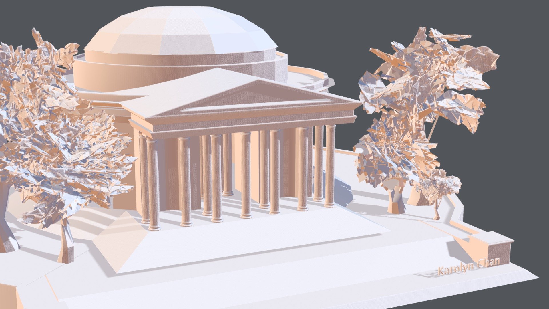 Thomas Jefferson Memorial Model