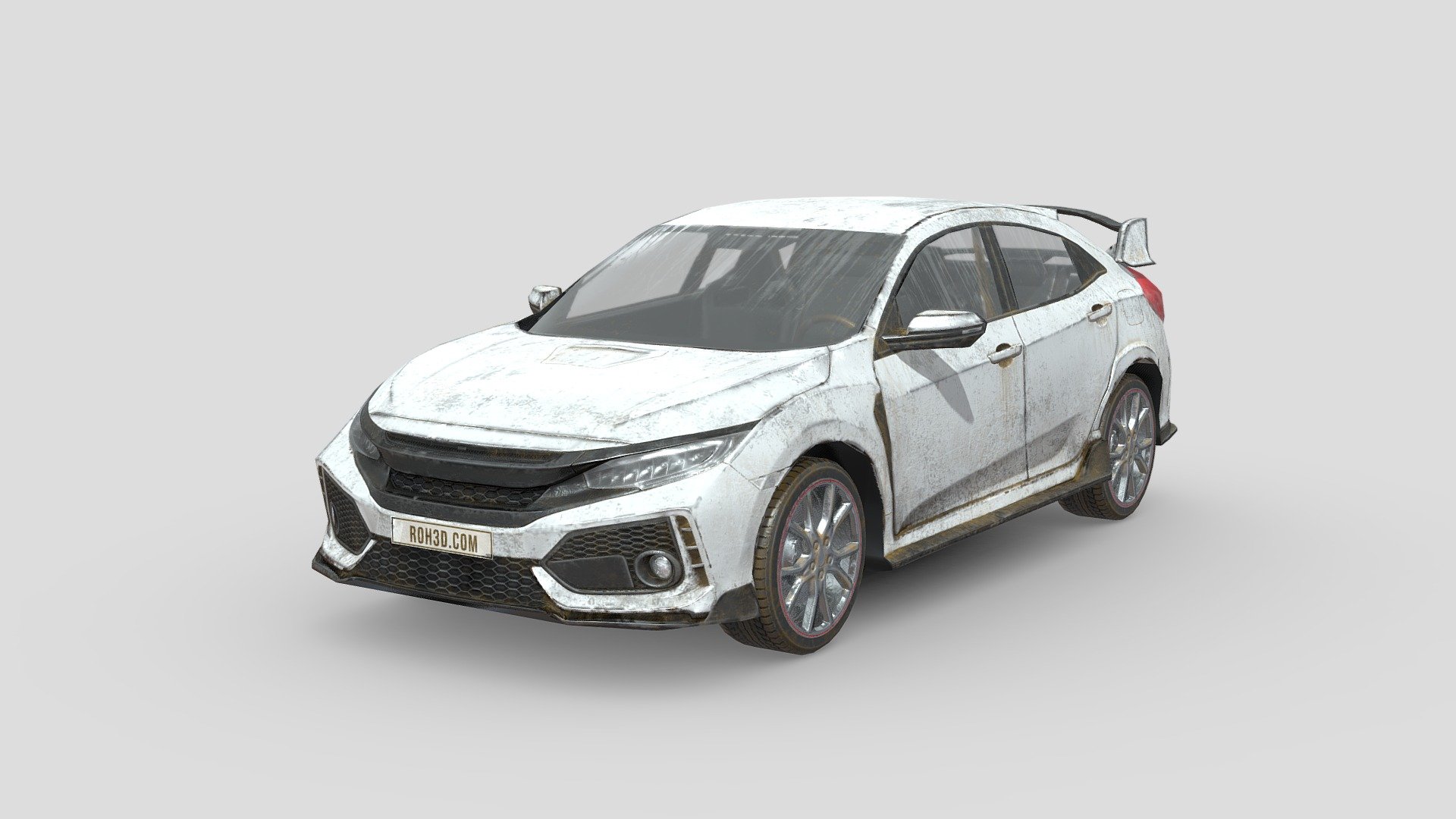 Honda Civic Type-R hatchback 2018 3D model - Download Vehicles on  3DModels.org