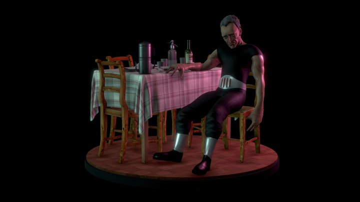 Escena del Eternauta: "Manos muriendo" 3D Model