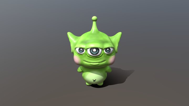 Cute Alien 3D Model