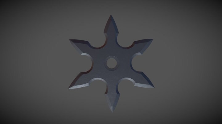 Shuriken (highpoly) 3D Model