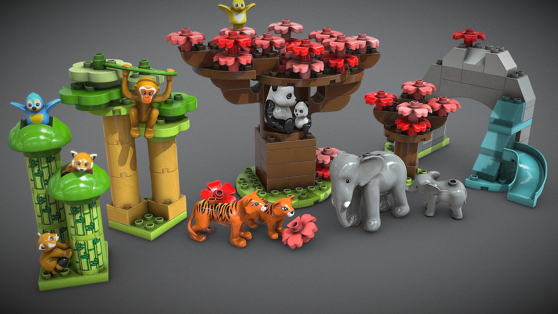 - Duplo wild Asia - 3D by Momplet (@momplet) [f595455]