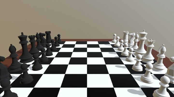 Chess set 3D Model